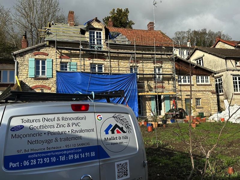 Entreprise de couverture, charpente, ravalement, zinguerie à Sannois (95110) dans le Val d'Oise (95)